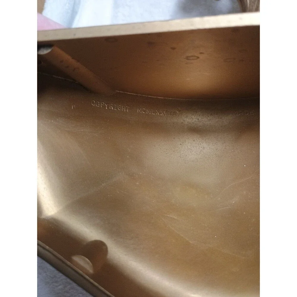 Homco Gold Wall Pocket Planter Vintage 1978 Hollywood Regency #6050